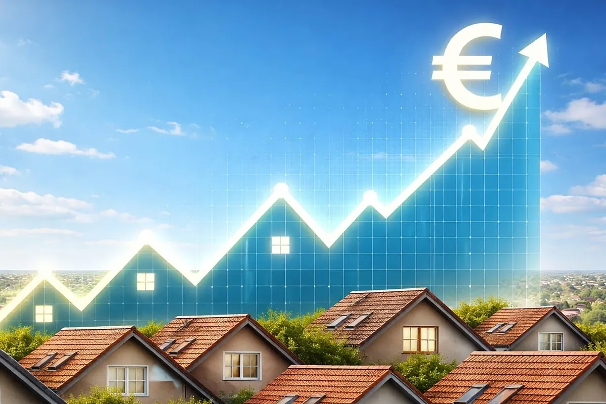 Gráfico del Euríbor subiendo