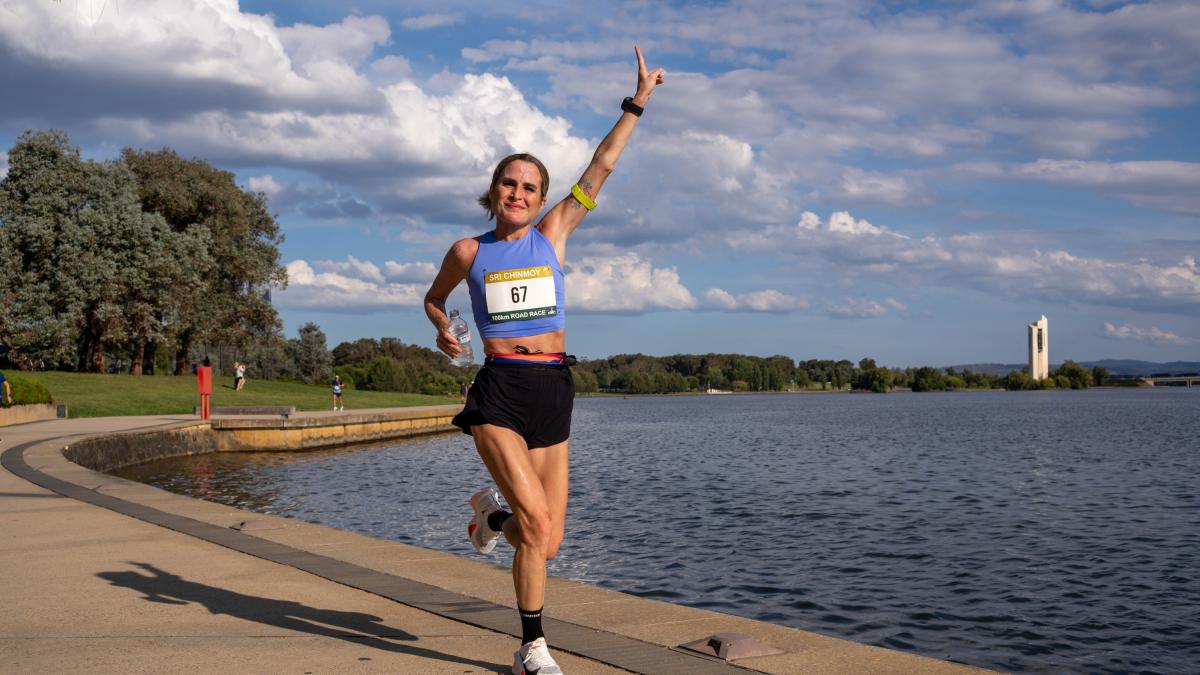 Estefanía Unzu, conocida como Verdeliss, corriendo.