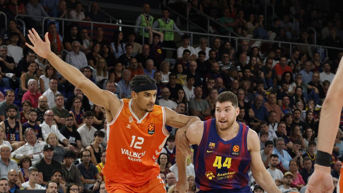 Valencia Basket contra FC Barcelona en partido de Euroliga