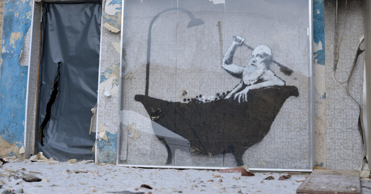 Imagen de una obra de Banksy
