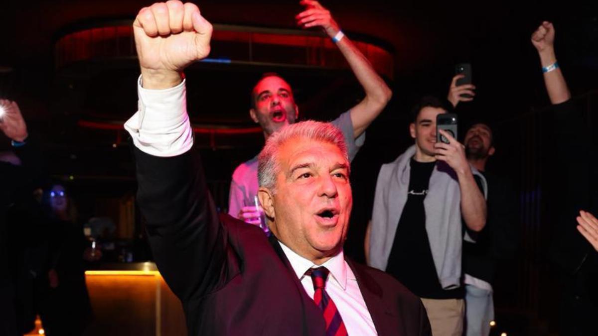 Joan Laporta en su regreso al FC Barcelona