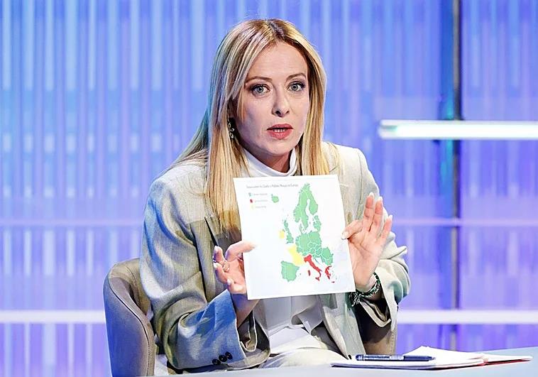 Giorgia Meloni en Italia
