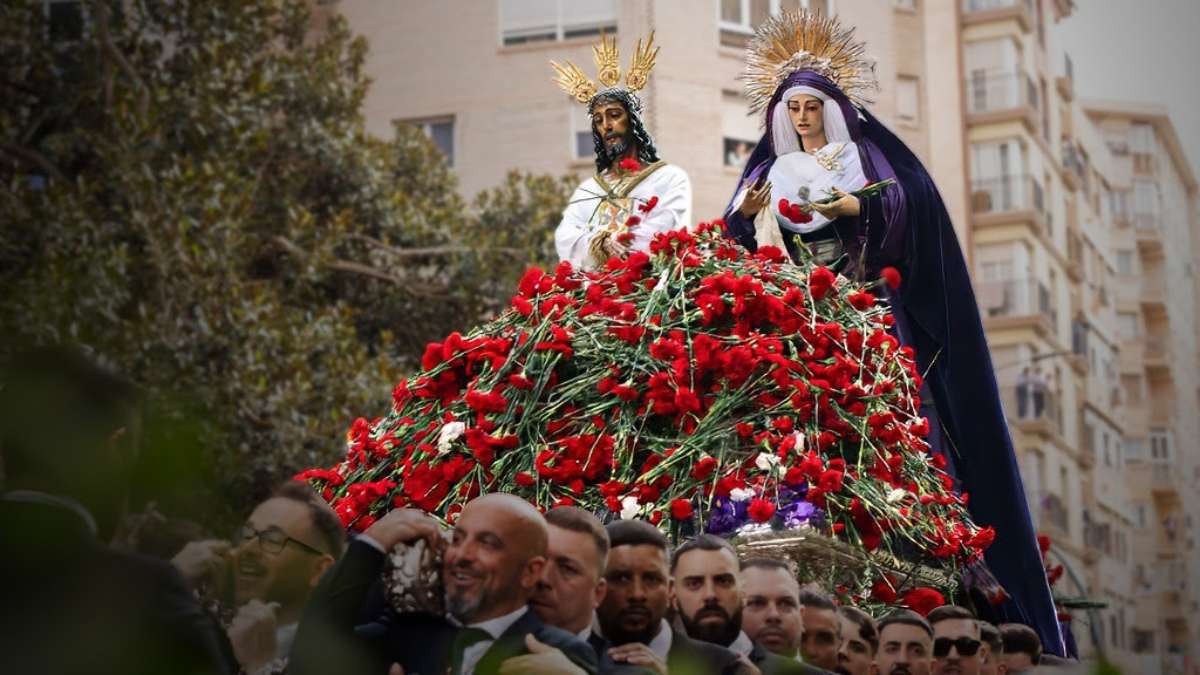Cielo nublado sobre Málaga