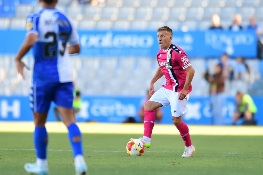 Jugadores del Sabadell en el campo