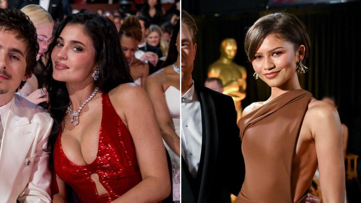Kylie Jenner en los Oscar 2026 con vestido rojo de Schiaparelli