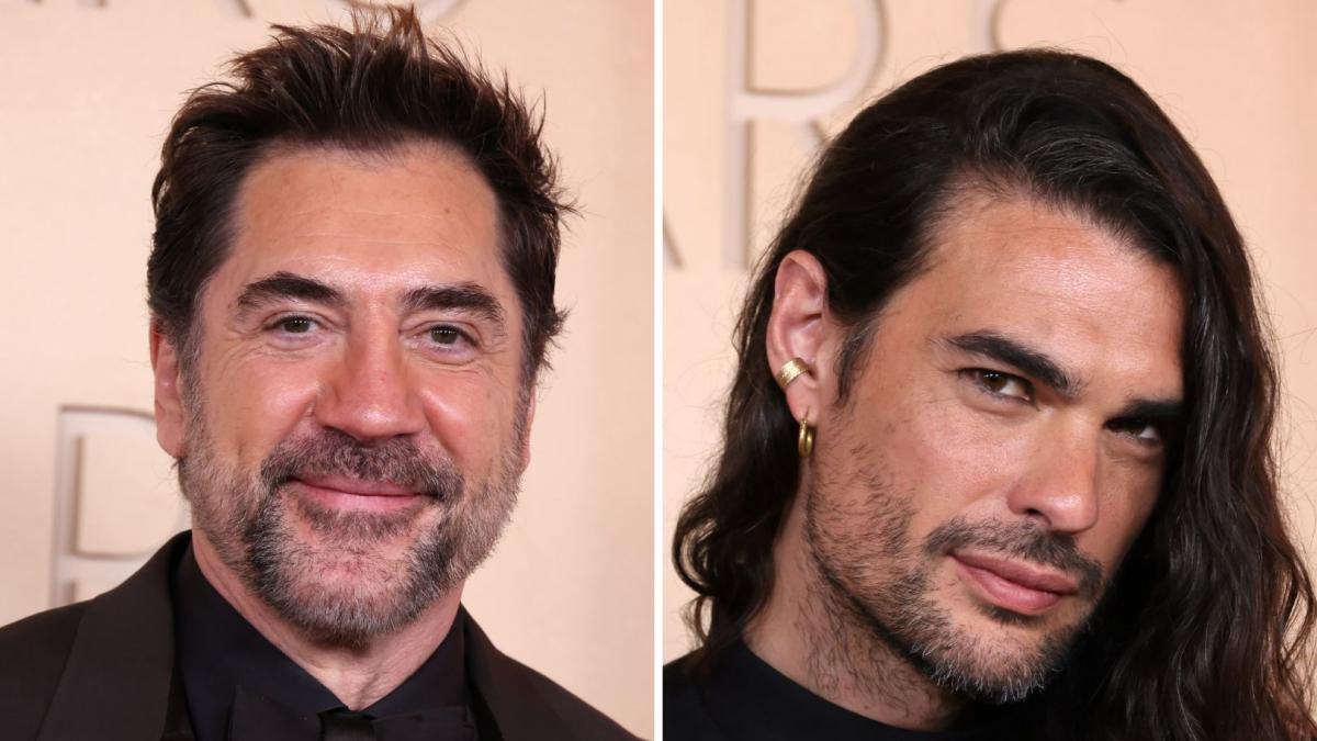 Javier Bardem y Oliver Laxe en la alfombra roja de los premios Oscar 2026