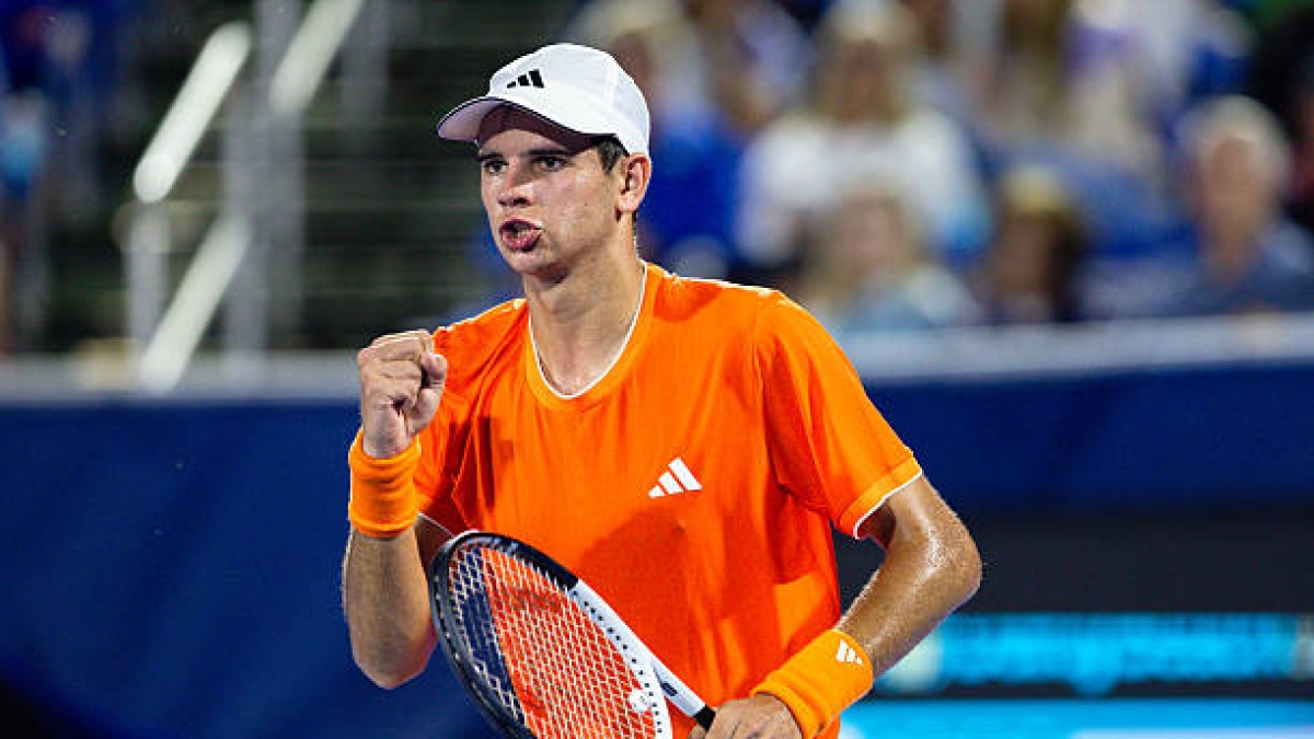 Rafael Jódar en un evento de tenis