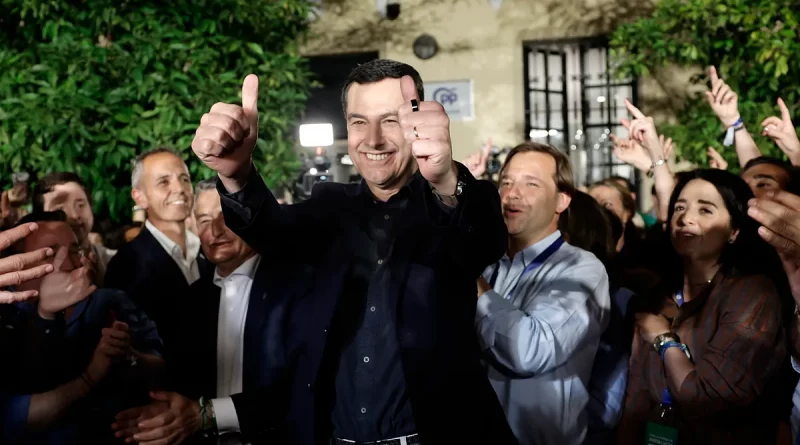 Juanma Moreno roza la mayoría absoluta en Andalucía: 53 escaños para el PP