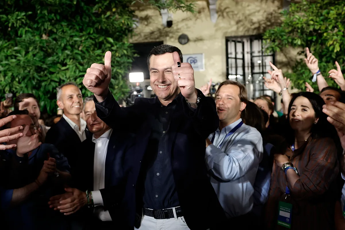 Juanma Moreno roza la mayoría absoluta en Andalucía con 53 escaños ...