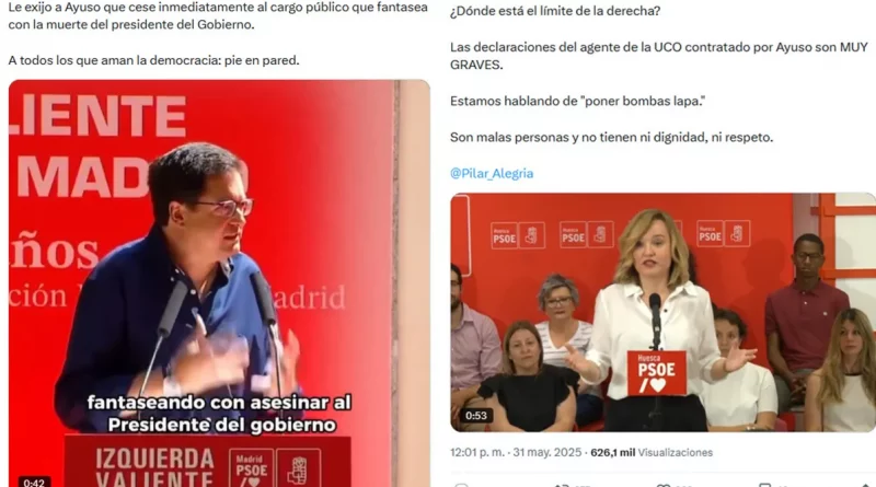PSOE: Trama de bulos y sobornos para atacar a la UCO y jueces