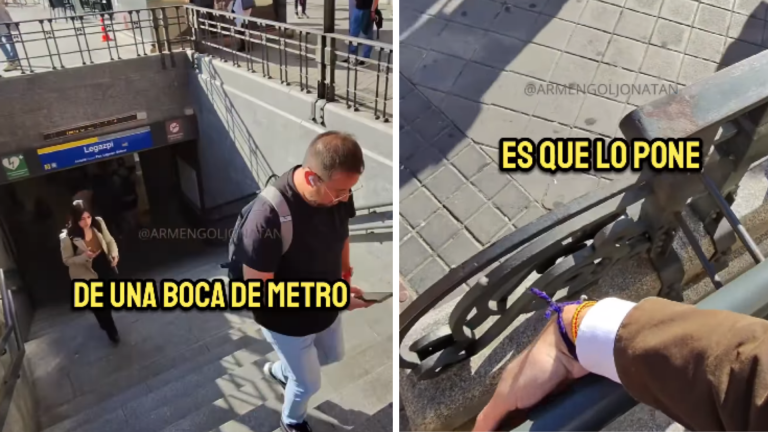 Metro Madrid: Braille al revés en barandillas genera indignación en personas invidentes