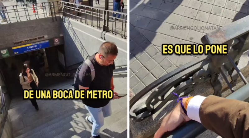 Metro Madrid: Braille al revés en barandillas genera indignación en personas invidentes