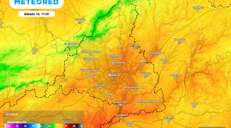 Previsión tiempo Madrid: calor extremo este fin de semana