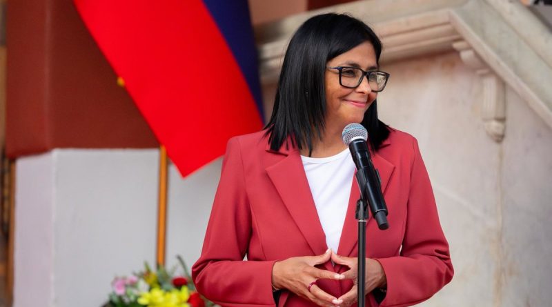 Delcy Rodríguez ignora sanciones UE y viaja a La Haya por el Esequibo