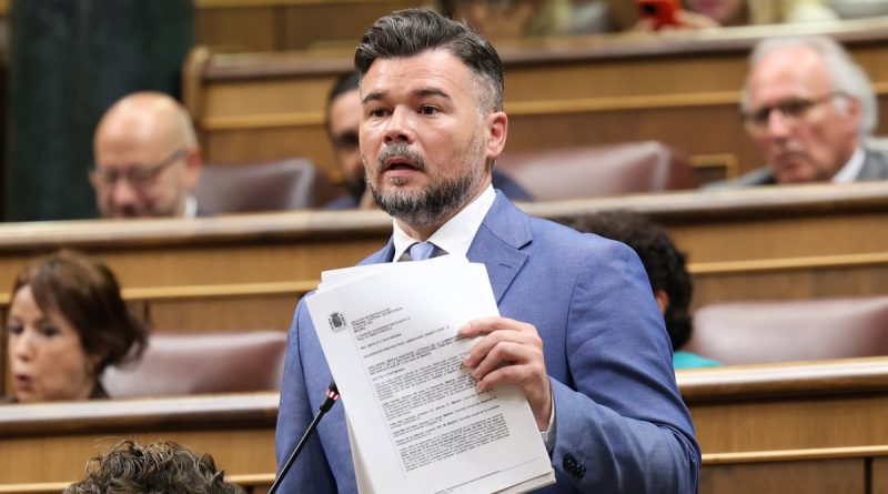 Gabriel Rufián estalla contra Pedro Sánchez por el 'caso Zapatero'
