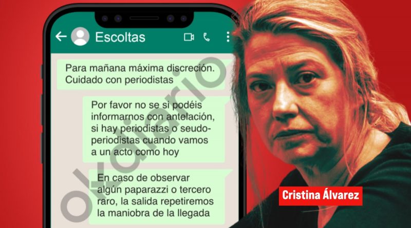 Cristina Álvarez, asesora de Begoña Gómez, en contacto diario con escoltas del Gobierno