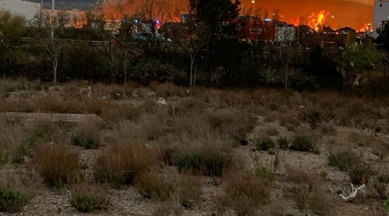 Incendio Zaragoza: Fuego en transformador eléctrico causa pánico en Delicias