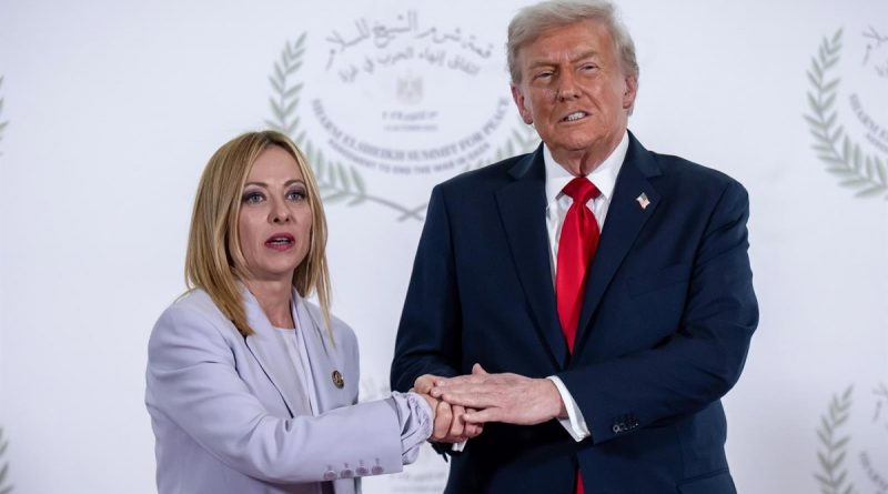 Trump acusa a Meloni de "rogar" foto en el G7: Italia responde con furia