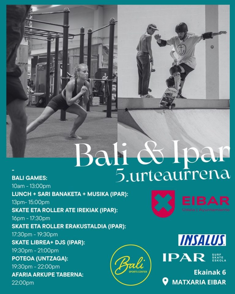 Aniversario Bali e Ipar Eibar: Fiesta del deporte urbano