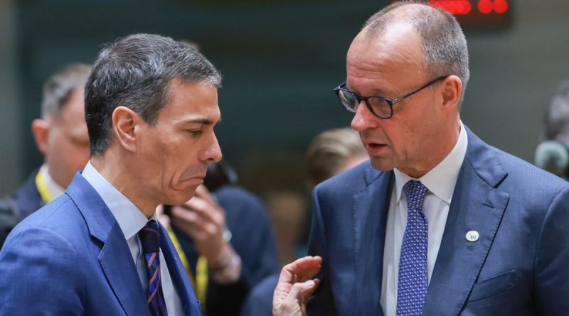 Merz ignora a Sánchez: Macron, Meloni y Starmer sí en la cumbre europea de Berlín