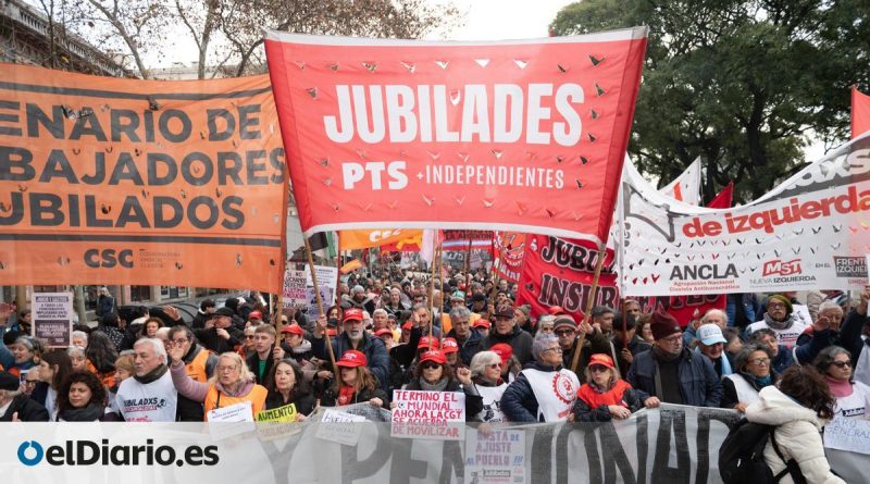 Milei enfrenta protestas masivas en Argentina: Sindicatos y jubilados exigen salarios dignos