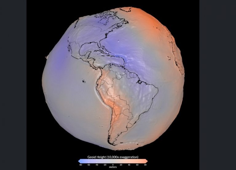 La NASA revela el geoide terrestre: la Tierra no es una esfera