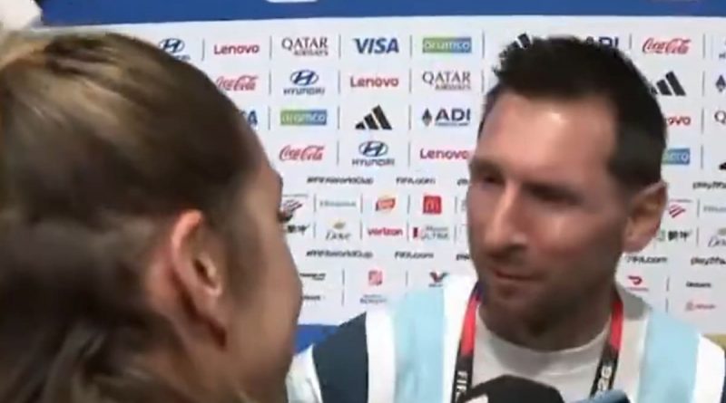 Messi y Sofi Martínez: El tenso cruce en zona mixta que desata la polémica
