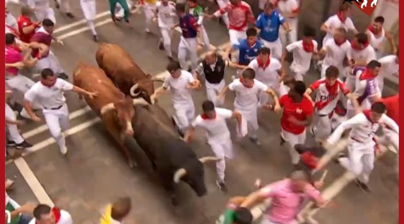 Tercer encierro San Fermín 2026: Victoriano del Río deja 13 heridos, uno de ellos por asta