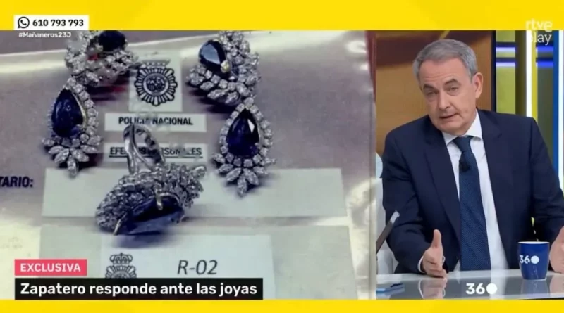 Zapatero se defiende en TVE del escándalo Plus Ultra y aclara el origen de sus joyas