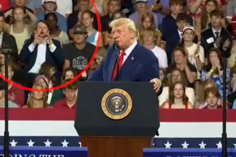 Mitín de Trump: Asistente imita al expresidente y se hace viral en Georgia