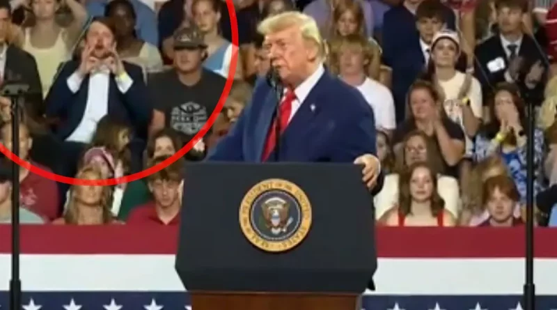 Mitín de Trump: Asistente imita al expresidente y se hace viral en Georgia