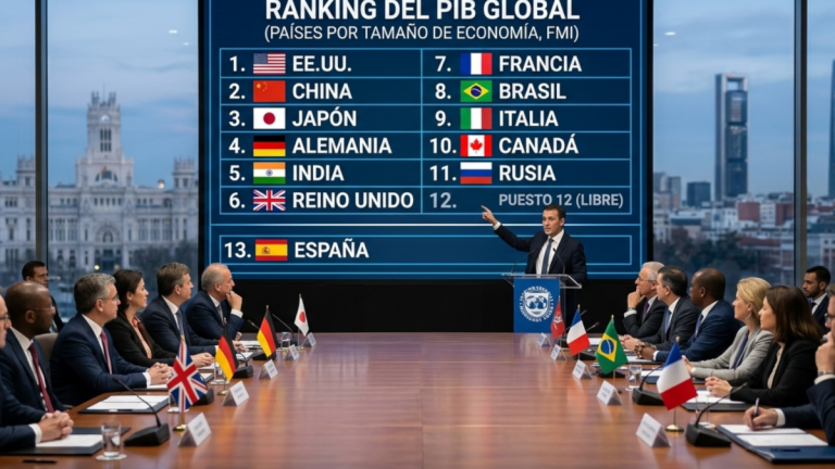 España cae al puesto 14 del ránking económico mundial
