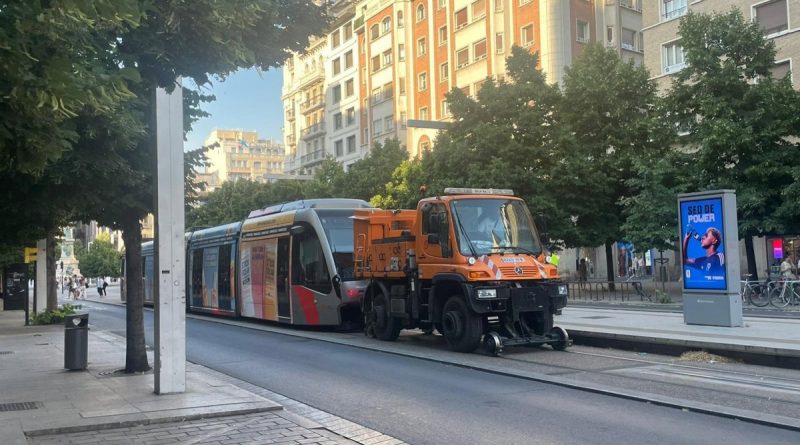 Tranvía Zaragoza: La Línea 2 avanza y la Línea 1 sufre avería histórica en hora punta